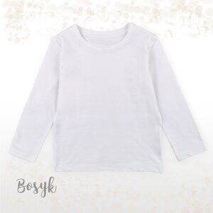 NEW - Long Sleeve Tshirt - T Shirt White -T Shirt Plain-T Shirt